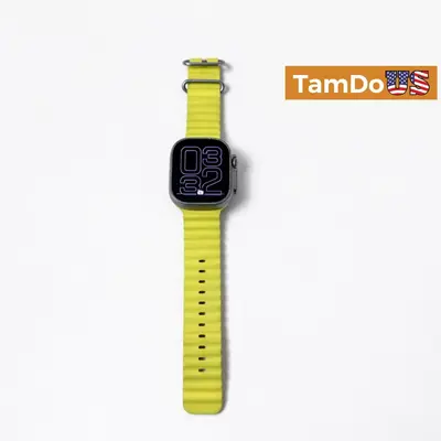 Apple Watch Ultra 1st Gen (49mm, GPS + Cellular) Titanium Case Yellow Ocean Band at Smart Watches in good condition