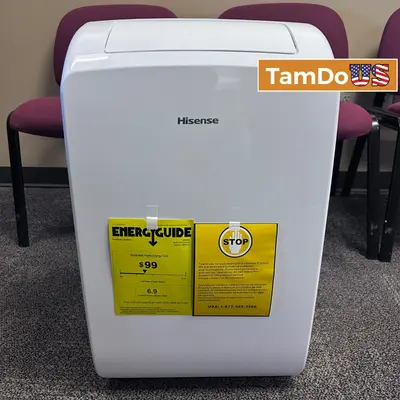 Hisense AP0722CW1W Portable Air Conditioner 7000 BTU/hr SACC 115V Smart Cooling at Heating, Cooling & Air in excellent condition