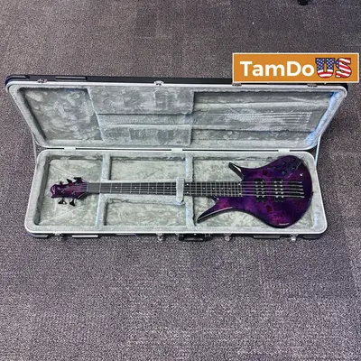 Legator Helio 5 String Bass Super Shred Series Electric Guitar Magenta Burl at Guitars & Basses in excellent condition