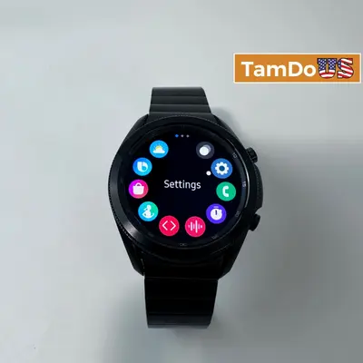 Samsung Galaxy Watch3 SM-R840 (45mm, GPS) Titanium Case Black Metal Link Band at Smart Watches in good condition